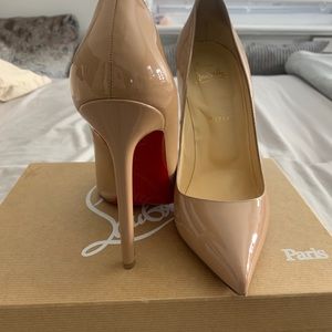 Christian Louboutin Beige Patent Heels